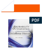 Complete Download of Probability and Statistics for Engineering and the Sciences 8th Edition Devore Solutions Manual Full Chapters in PDF DOCX