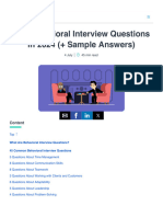 45+ Behavioral Interview Questions in 2024 (+ Sample Answers)