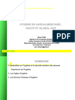 Hygiène en Agro-alimentaire HACCP et Global GAP