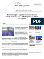 The Economic Times climate finance_ India among the largest recipients of climate change assistance, but a few key questions remain unanswered