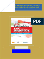 Drug Calculations Ratio and Proportion Problems for Clinical Practice 9th Edition Brown Test Bank download pdf