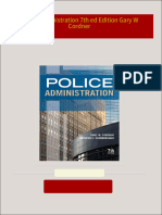 Full download Police administration 7th ed Edition Gary W Cordner pdf docx