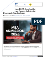 Unlock Your Future: MBA Admission 2025 