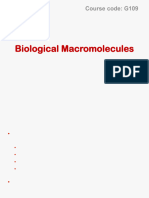 Biomolecules Lecture 1