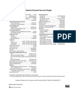 Schedule of General Fees and Charges