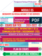 TICE COURS 05  INTERNET ET SES SERVICES