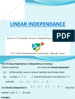 U1-L-7 Linear Dependance