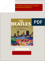 Get The Beatles in Context Composers in Context Kenneth Womack (Editor) PDF ebook with Full Chapters Now