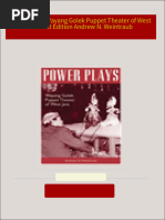 PDF Power Plays Wayang Golek Puppet Theater of West Java 1st Edition Andrew N. Weintraub download