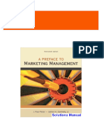 Get Preface to Marketing Management 13th Edition Peter Solutions Manual free all chapters