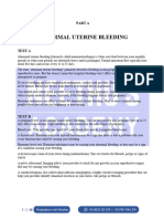 ABNORMAL UTERINE BLEEDING