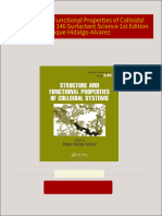 Get Structure and Functional Properties of Colloidal Systems Volume 146 Surfactant Science 1st Edition Roque Hidalgo-Alvarez PDF ebook with Full Chapters Now