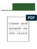 Download full Clear and Simple as the Truth Writing Classic Prose 2nd Edition by Thomas ebook all chapters