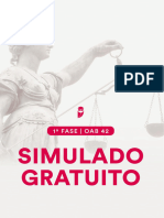 Caderno de Questões Simulado de Nivelamento 1ª Fase OAB 42 10 NOV