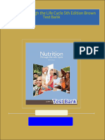 Full download Nutrition Through the Life Cycle 5th Edition Brown Test Bank pdf docx