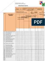 refistro de NOTAS 3 B