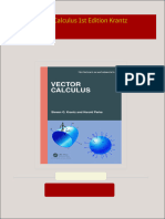 Get Vector Calculus 1st Edition Krantz free all chapters