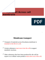 2. transport across membrane