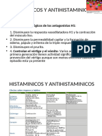 HISTAMINICOS y antihistamínicos