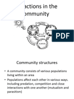 3. Interactions in the Community