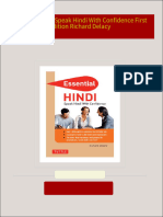 Download full Essential Hindi Speak Hindi With Confidence First Edition Richard Delacy ebook all chapters