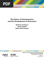 The Power of Scientometrics and the Development of Economics  OJOOO 2017