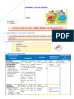 d1 a2 Sesion Ps. ¿Cómo Se Realiza El Intercambio de Productos