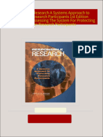 Instant Download Responsible Research A Systems Approach to Protecting Research Participants 1st Edition Committee On Assessing The System For Protecting Human Research Participants PDF All Chapters