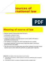 Sources of International Law