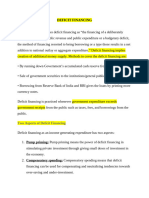 Public Debt Abd Deficit Financing