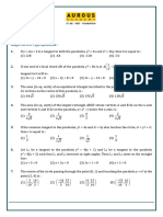 Revision Sheet_Parabola