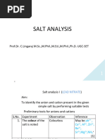 SALT ANALYSIS