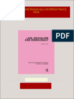 Immediate download Law Socialism and Democracy 1st Edition Paul Q Hirst ebooks 2024