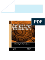 Instant Download Surfaces and Interfaces for Biomaterials Pankaj Vadgama PDF All Chapters