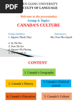 2024 Group 4_ Canada's culture