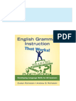 Complete Download English Grammar Instruction That Works Developing Language Skills for All Learners 1st Edition Evelyn Rothstein PDF All Chapters