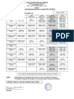 Mid Term Exam Routine, 2024-2025