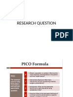 2 Ressearch Question PICO Format