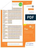 Fiche Horaire Été Ligne U Du 08-07 Au 01-09