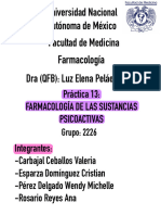 13.  Farmacología de las sustancias psicoactivas