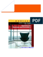 Statistics for Business and Economics Revised 12th Edition Anderson Solutions Manual PDF Download Full Book with All Chapters