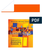 Access Essentials of Statistics for The Behavioral Sciences 9th Edition Gravetter Solutions Manual All Chapters Immediate PDF Download