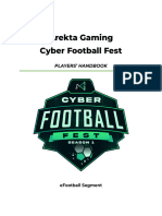 [eFOOTBALL] Arekta Gaming Cyber Football Fest - Rulebook