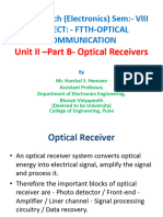 FTTH OFC Unit II PART B Optical Receivers