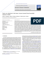 Toxics use reduction in the home. Lessons learned form houshold exposure studies