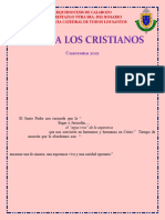 1 CARTA A LOS CRISTIANOS Curesma 2021 en Catedral