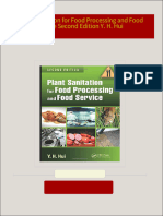 Instant download Plant Sanitation for Food Processing and Food Service Second Edition Y. H. Hui pdf all chapter