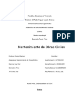 Mantenimientos en las Obras Civiles