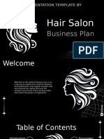 Hair Salon Business Plan PowerPoint Template by EaTemp