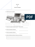 Class Test Grade 3 Ict